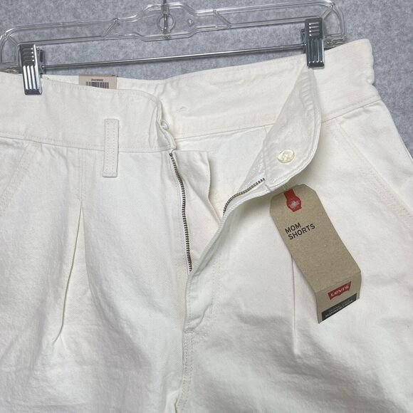 Levi's High Waisted Mom Shorts Women’s Size 30 Clean Sweep Ivory Y2K MSRP $49 - Picture 3 of 10